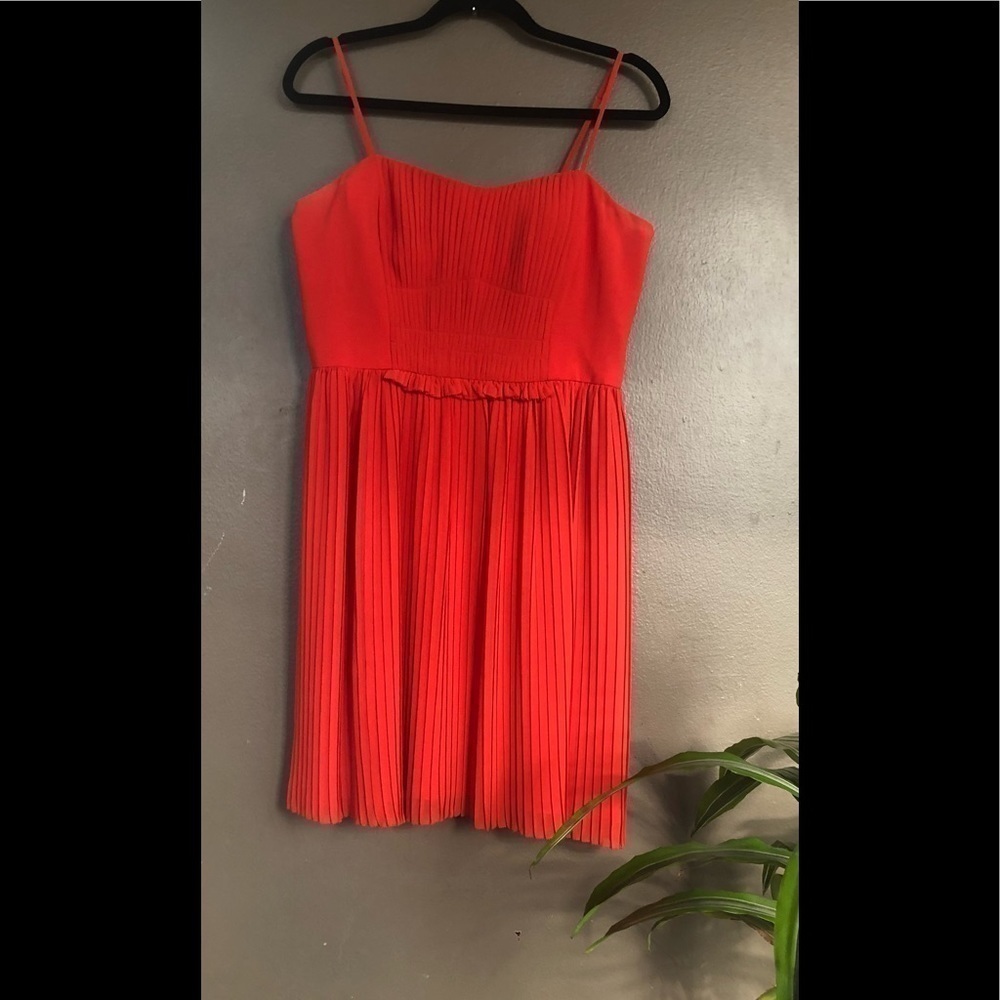 Orange Nine West Chiffon Dress- size 8